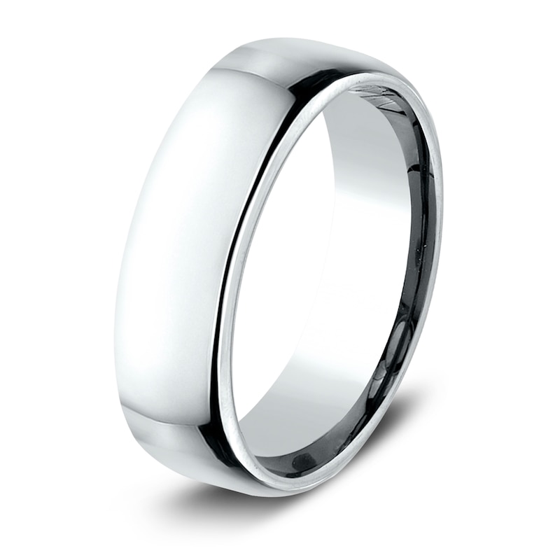 Main Image 2 of High-Polish Wedding Band 14K White Gold 6.5mm