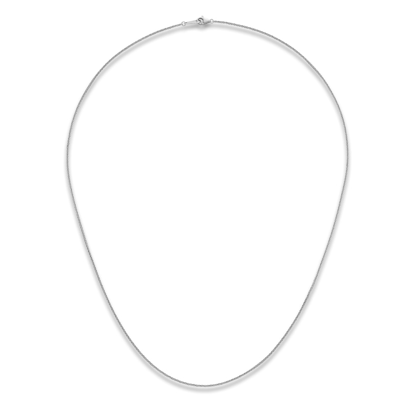 Main Image 2 of High-Polish Wheat Chain Necklace Platinum 16&quot; 1.0mm