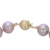 Thumbnail Image 2 of Freshwater Pink Cultured Pearl Strand Necklace 14K Yellow Gold 42&quot;