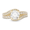 Thumbnail Image 3 of Certified Diamond Engagement Ring 1-1/2 ct tw Round 14K Yellow Gold