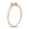 Thumbnail Image 2 of Round & Baguette-Cut Diamond Contour Anniversary Band 1/6 ct tw 14K Rose Gold