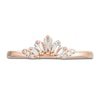 Thumbnail Image 3 of Round & Baguette-Cut Diamond Contour Anniversary Band 1/6 ct tw 14K Rose Gold