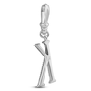 Thumbnail Image 1 of Charm'd by Lulu Frost Diamond Letter K Charm 1/10 ct tw Pavé Round 10K White Gold