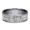 Thumbnail Image 3 of Men's Passport Pattern Comfort-Fit Wedding Band 7.5mm Tantalum & Matte Gray Titanium