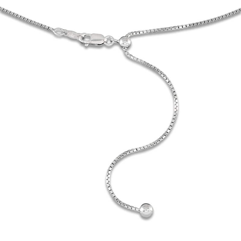 Solid Box Chain Necklace 1mm Sterling Silver 20"