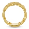 Thumbnail Image 1 of LUSSO by Italia D'Oro Men's Solid Curb Chain Link Ring 14K Yellow Gold