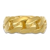 Thumbnail Image 3 of LUSSO by Italia D'Oro Men's Solid Curb Chain Link Ring 14K Yellow Gold