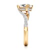 Thumbnail Image 3 of J'Lure Trillion Curved Brilliant-Cut Lab-Created Diamond Bypass Engagement Ring 2-1/4 ct tw 18K Yellow Gold