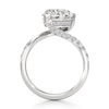 Thumbnail Image 2 of J'Lure Heart Brilliant-Cut Lab-Created Diamond Bypass Engagement Ring 3-1/2 ct tw 18K White Gold