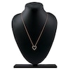 Thumbnail Image 5 of Lab-Created Diamond Graduated Open-Heart Necklace 1/2 ct tw 14K Rose Gold 18&quot;