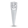 Thumbnail Image 2 of Diamond Bezel Multi Row Ring 1/2 ct tw Round 14K White Gold