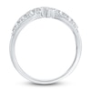 Thumbnail Image 4 of Diamond Bezel Multi Row Ring 1/2 ct tw Round 14K White Gold