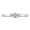 Thumbnail Image 3 of Diamond Dainty Ring 1/10 ct tw Round 14K White Gold