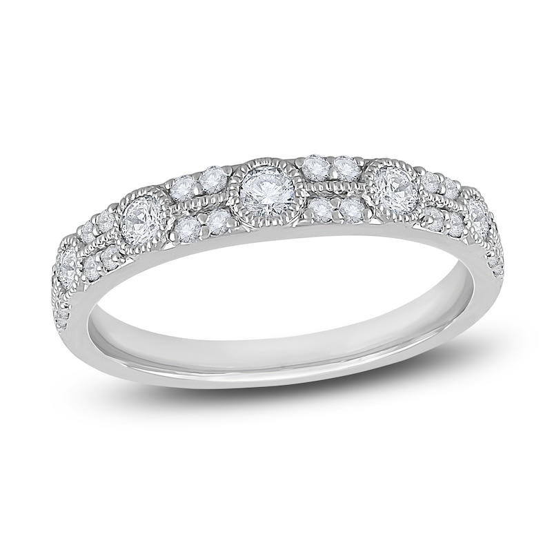 Main Image 1 of Diamond Anniversary Band 1/2 ct tw Round 14K White Gold