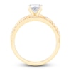 Thumbnail Image 3 of Diamond Milgrain Engagement Ring 1-1/5 ct tw Round 14K Yellow Gold