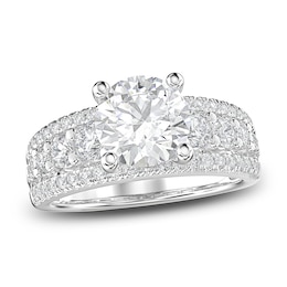 Round Diamond Engagement Ring 2-1/4 ct tw 14K White Gold