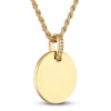 Thumbnail Image 4 of 1933 by Esquire Men's Natural Onyx Necklace Box Set 14K Yellow Gold-Plated Sterling Silver 26.15mm