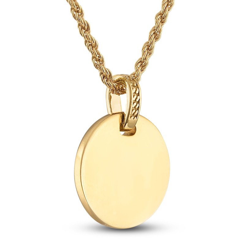 Main Image 4 of 1933 by Esquire Men's Natural Onyx Necklace Box Set 14K Yellow Gold-Plated Sterling Silver 26.15mm