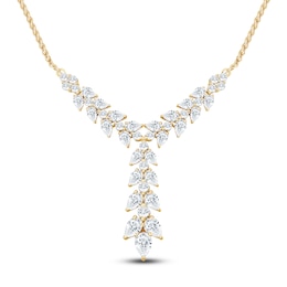Pnina Tornai Pear-Shaped & Round Diamond Necklace 2 ct tw 14K Yellow Gold