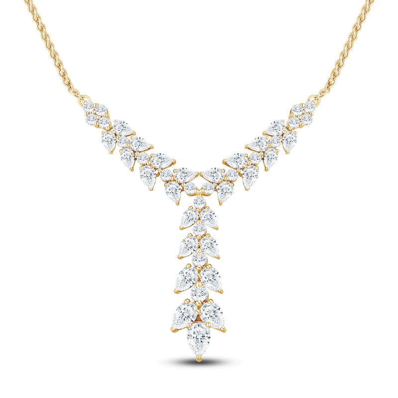 Main Image 1 of Pnina Tornai Pear-Shaped & Round Diamond Necklace 2 ct tw 14K Yellow Gold