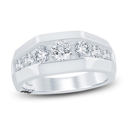 Men's Pnina Tornai Lab-Created Round Diamond Anniversary Band 1-1/2 ct tw 14K White Gold