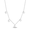 Thumbnail Image 3 of Multi-Diamond Station Drop Necklace 1/4 ct tw Sterling Silver 20&quot;