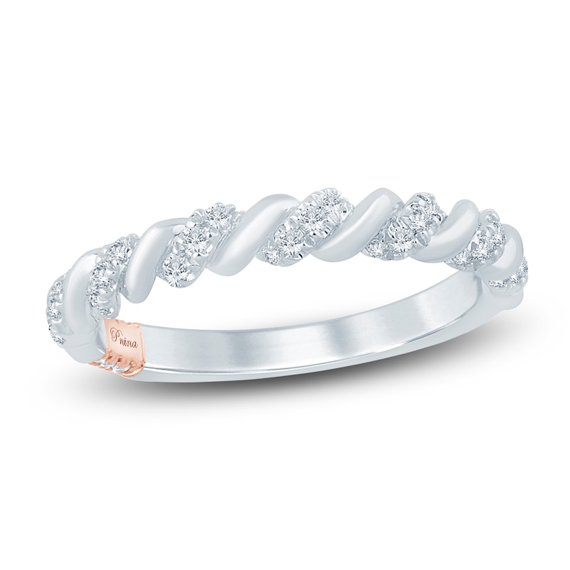 Main Image 1 of Pnina Tornai Diamond Twist Stackable Band 1/5 ct tw 14K White Gold