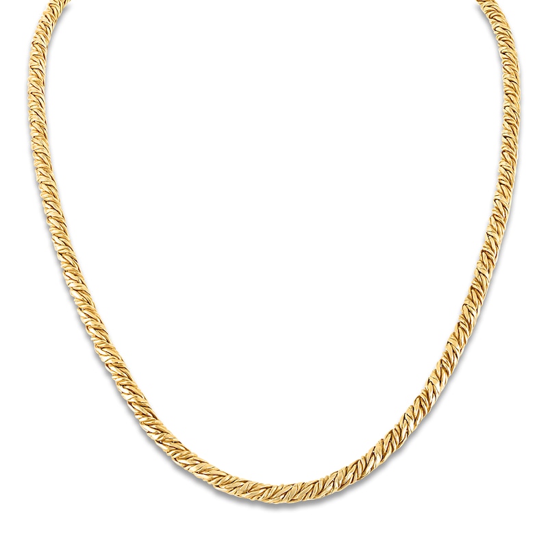 Main Image 1 of 1933 by Esquire Men's Twist Rope Chain Necklace 14K Yellow Gold-Plated Sterling Silver 22&quot;