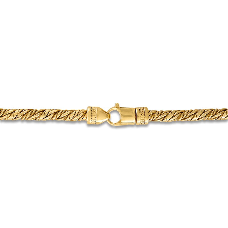 Main Image 3 of 1933 by Esquire Men's Twist Rope Chain Necklace 14K Yellow Gold-Plated Sterling Silver 22&quot;