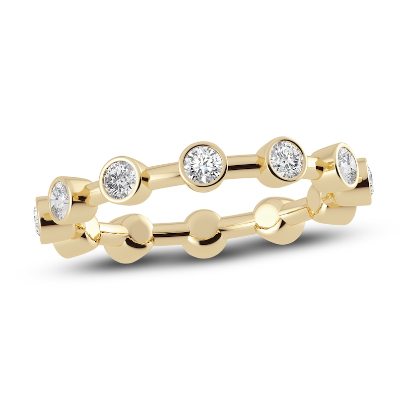 Main Image 1 of Juliette Maison Natural White Sapphire Ring 10K Yellow Gold