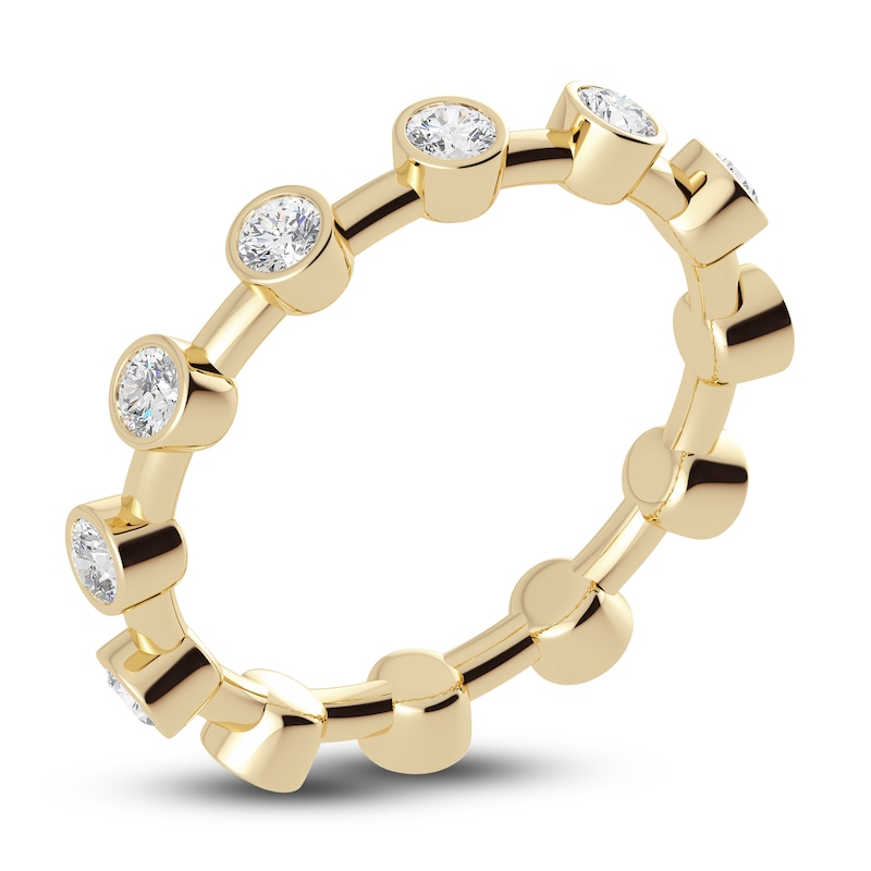 Main Image 2 of Juliette Maison Natural White Sapphire Ring 10K Yellow Gold