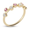 Thumbnail Image 2 of Juliette Maison Natural Pink Tourmaline & Natural White Sapphire Ring 10K Yellow Gold