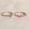 Thumbnail Image 4 of Juliette Maison Natural Pink Tourmaline & Natural White Sapphire Ring 10K Yellow Gold