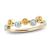 Thumbnail Image 1 of Juliette Maison Natural Citrine & Natural Aquamarine Ring 10K Yellow Gold