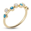 Thumbnail Image 2 of Juliette Maison Natural Citrine & Natural Blue Zircon Ring 10K Yellow Gold