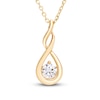 Thumbnail Image 0 of Certified Diamond Pendant Necklace 1/4 ct tw 18K Yellow Gold