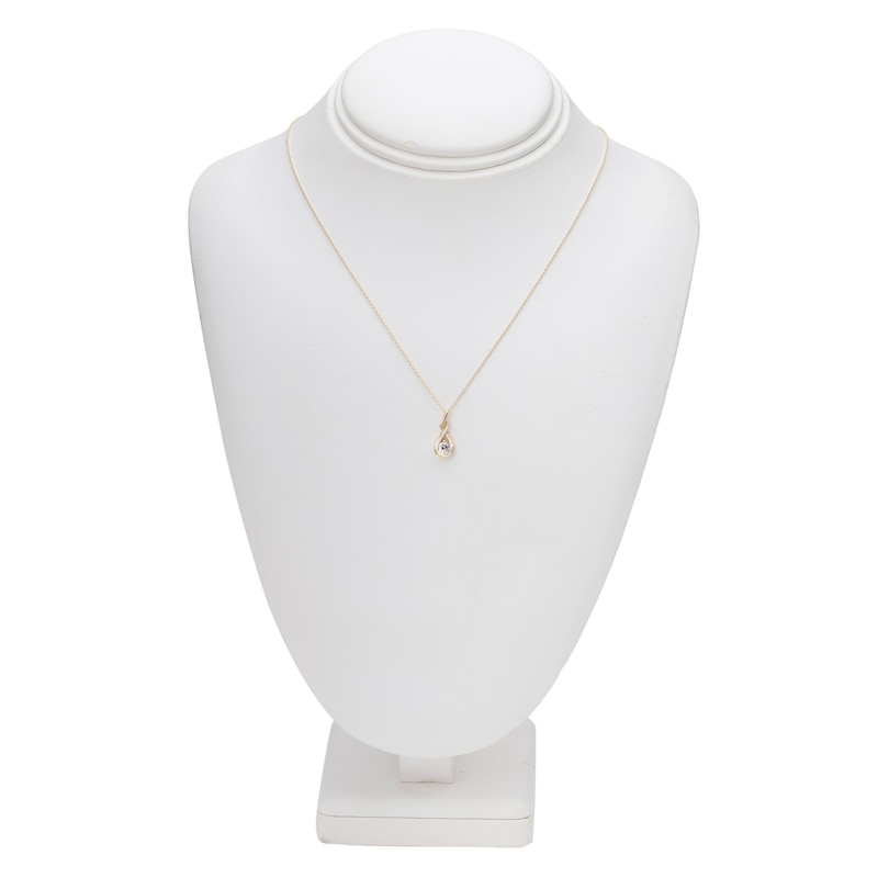 Certified Diamond Pendant Necklace 1/4 ct tw 18K Yellow Gold