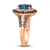 Thumbnail Image 3 of Le Vian Natural Blue Topaz Ring 5/8 ct tw Round 14K Strawberry Gold