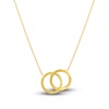 Thumbnail Image 1 of Locked Circles Necklace 14K Yellow Gold 18&quot;