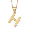 Thumbnail Image 1 of Initial H Necklace 14K Yellow Gold 18&quot;