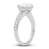 Thumbnail Image 1 of Lab-Created Diamond Engagement Ring 2-1/3 ct tw Pear/Round 14K White Gold