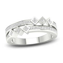 Diamond Stackable Ring 1/5 ct tw Round 14K White Gold