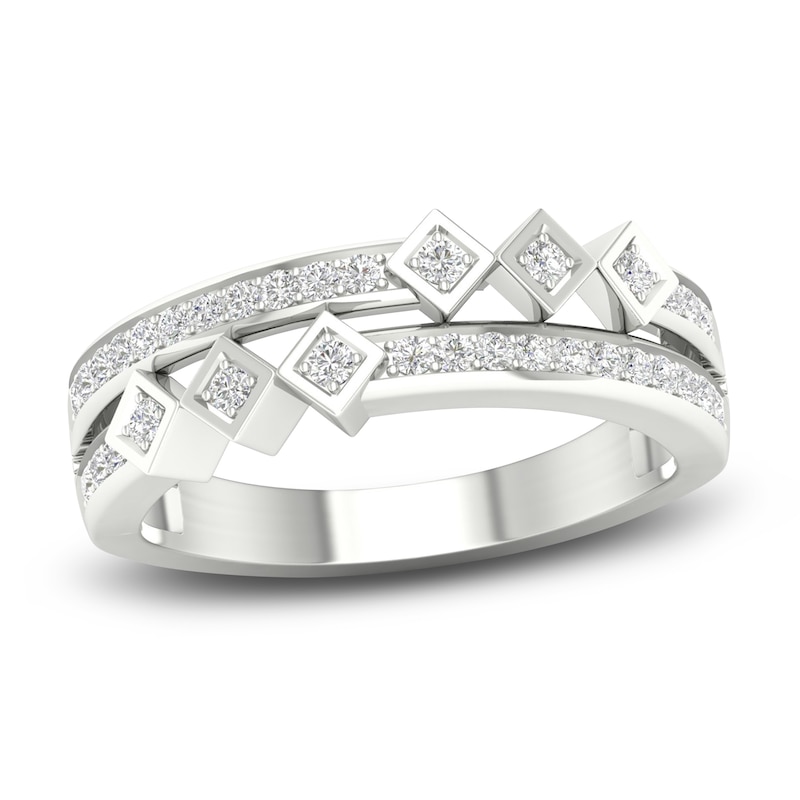 Main Image 1 of Diamond Stackable Ring 1/5 ct tw Round 14K White Gold