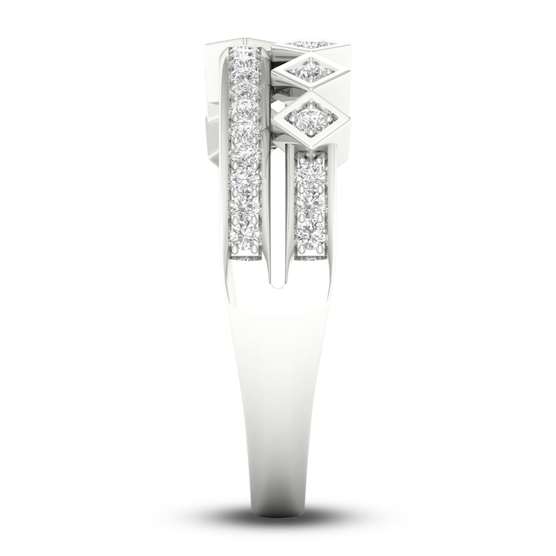 Main Image 3 of Diamond Stackable Ring 1/5 ct tw Round 14K White Gold