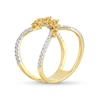 Thumbnail Image 3 of Kallati Natural Yellow Diamond Ring 3/4 ct tw Round 14K Yellow Gold