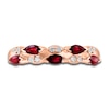 Thumbnail Image 3 of LALI Jewels Natural Ruby Anniversary Band 1/15 ct t Diamonds 14K Rose Gold