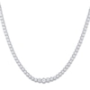 Thumbnail Image 1 of Graduated Diamond Tennis Necklace 3 ct tw Round 14K White Gold 18"