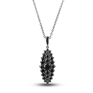 XOXO Pave Diamond Pendant & Black Bead Chain Necklace – Queenbitter