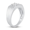 Thumbnail Image 1 of Men's Diamond Wedding Band 1/2 ct tw Princess-cut 14K White Gold
