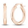 Thumbnail Image 0 of Polished Hoop Earrings 14K Rose Gold 20mm